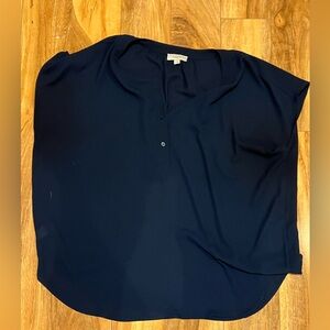 LOFT sleeveless navy blouse. Great basic for work.